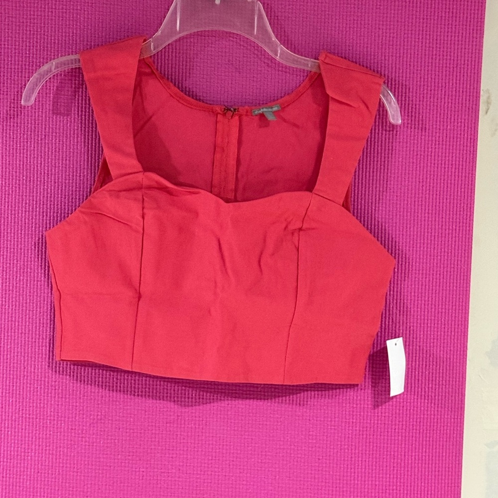 NWT Charlotte Russe Coral Crop Top